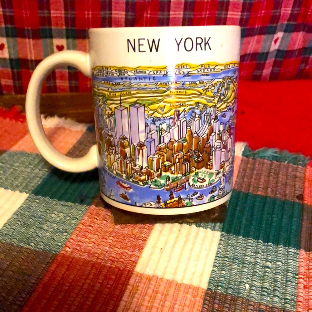 Vintage View of the World New York City Mug